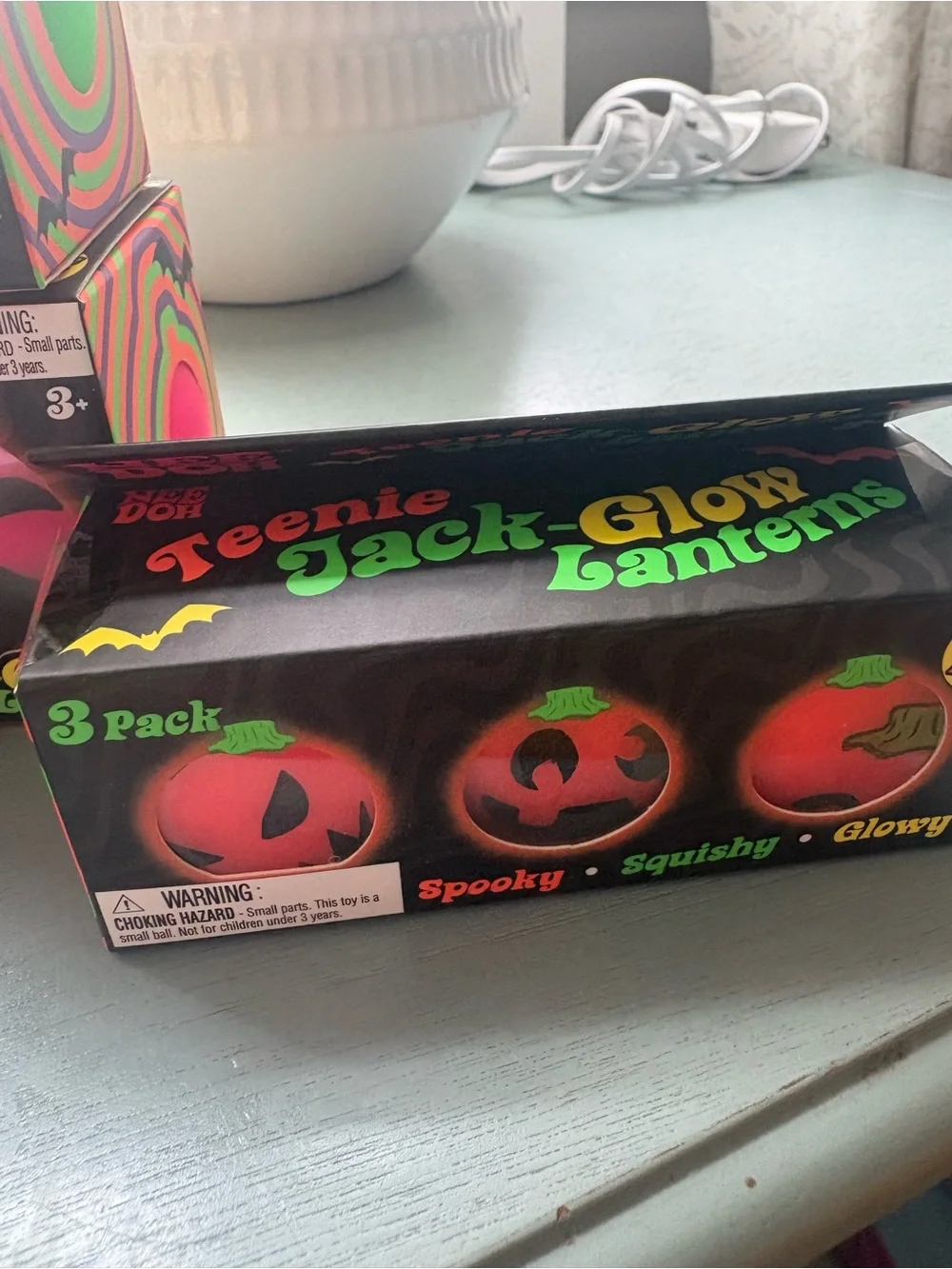 Teenie Jack-O'-Lantern Glow Pumpkin Party Toy - Orange by